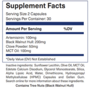 Alternative view of Liposomal Artemisinin, Clove, Black Walnut, & MCT Oil - 60 capsules